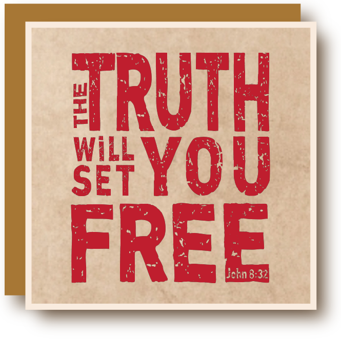 The Truth Will Set You Free - Red Ink