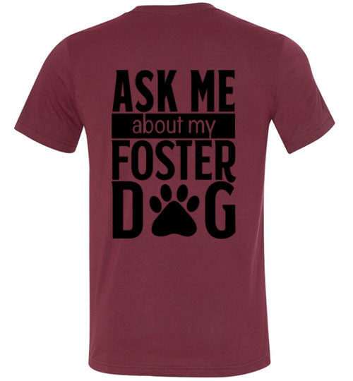 Men's Athletic Fit Crew - Ask Me About My Foster Dog
