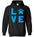 Hoodie Pullover - Love Paw Blue