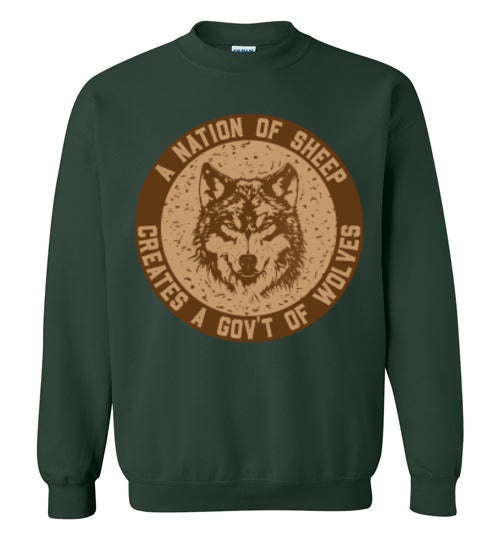 Cozy Sweatshirt - Nation Of Sheep - Brown Ink