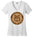 Ladies Classic Fit V-Neck - Nation Of Sheep - Brown Ink