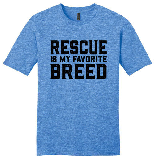 Men's Classic Fit Crew - Rescue is my Favorite Breed