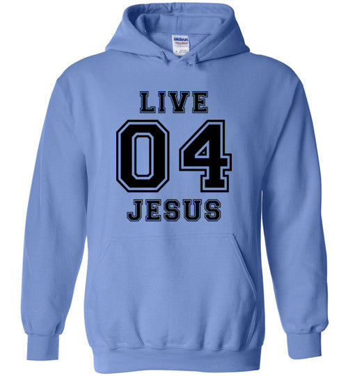 Hoodie Pullover - Live For Jesus