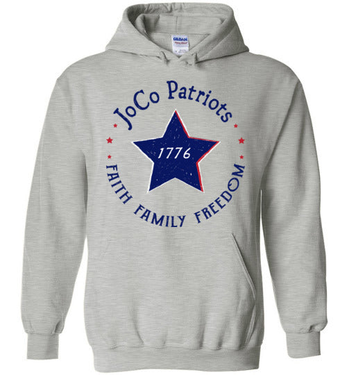 Hoodie Pullover - JoCo Patriots - Blue Ink