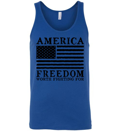 Classic Fit Unisex Tank - Freedom Worth Fighting For