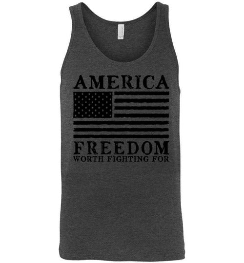 Classic Fit Unisex Tank - Freedom Worth Fighting For
