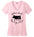 Ladies Classic Fit V-Neck - Lettuce Leaf The Pigs Alone