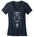 Ladies Classic Fit V-Neck - Fall Owl - White Ink