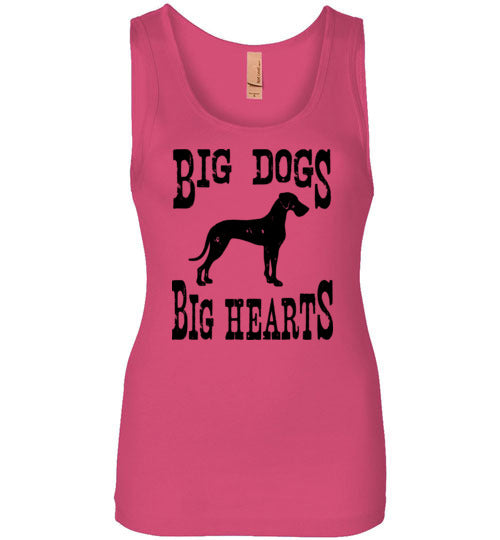 Ladies Junior Fit Tank - Big Dogs Big Hearts Floppy Ears