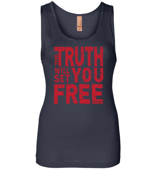 Ladies Junior Fit Tank - The Truth Will Set You Free